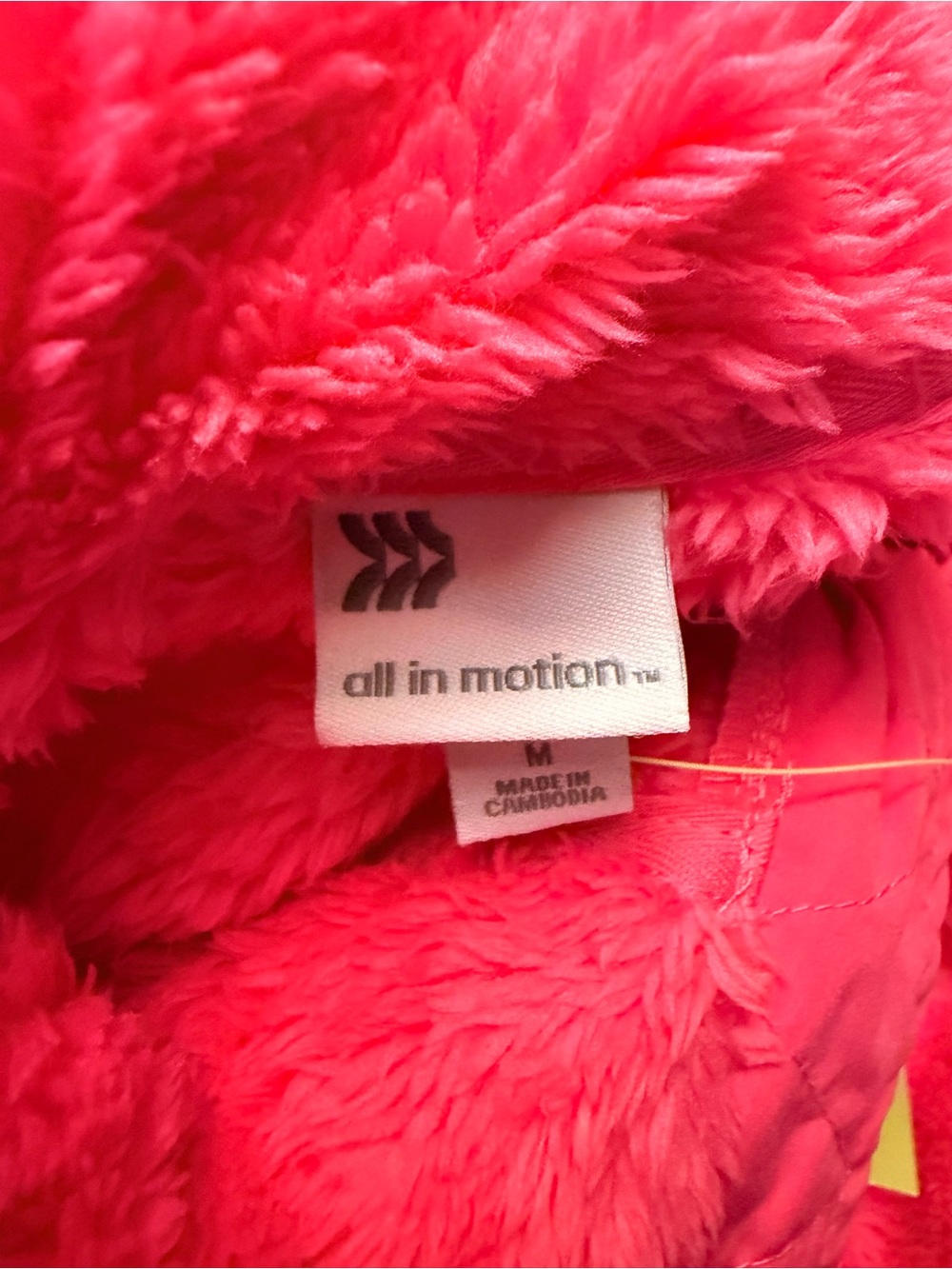 *SOLD* all in motion Plush Half‑Zip Fleece Pullover - Bright Pink - Picture 3 of 4